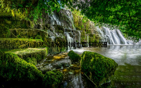 当然, 浇水的时候也要注意水温