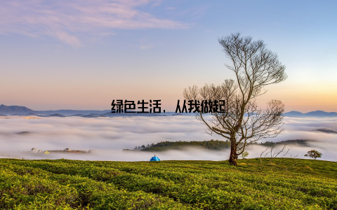 绿色生活, 从我做起