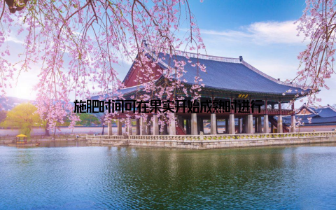 施肥时间可在果实开始成熟时进行