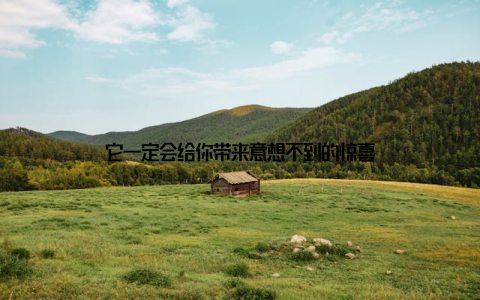 它一定会给你带来意想不到的惊喜