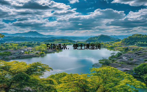 5浇透水, 使土壤湿润