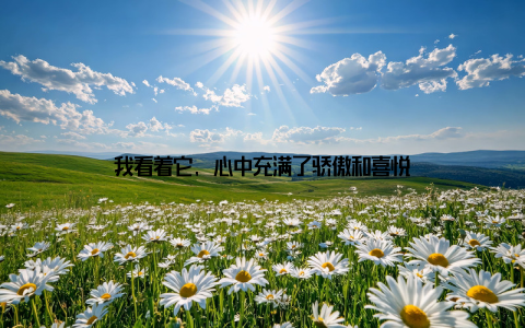 我看着它, 心中充满了骄傲和喜悦